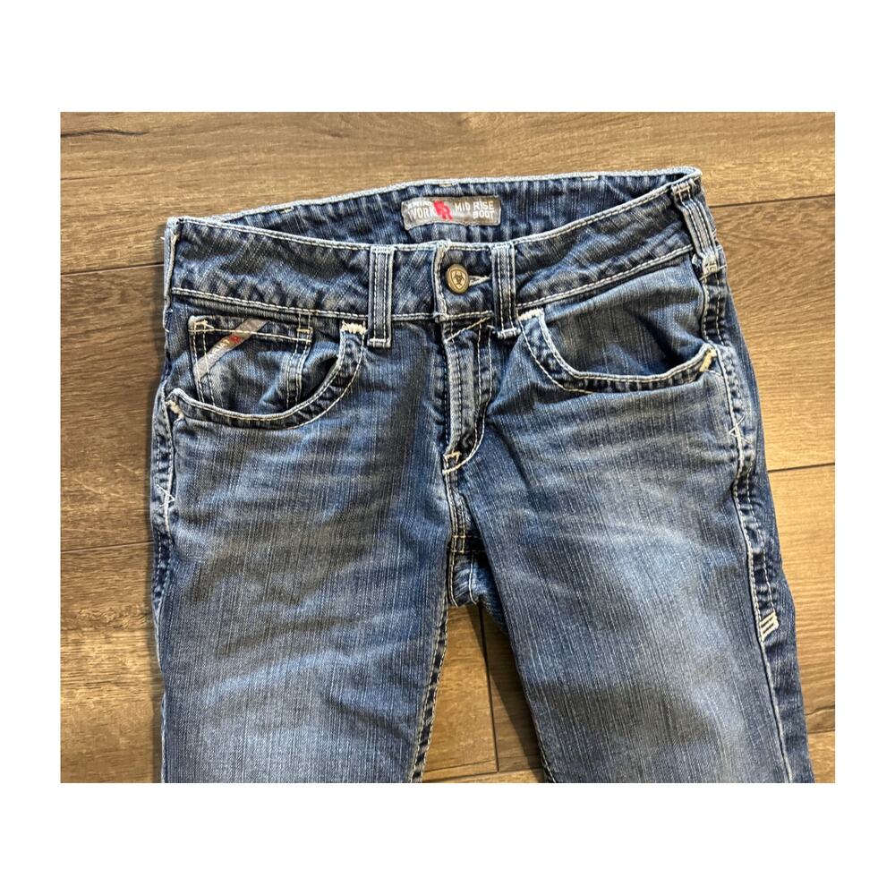 Ariat Women's Blue Boot Cut Jeans - Picture 2 of 7